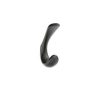 (Matt Black) Double wall hanger Hook clothes outwear coat bags organiser Multi purpose