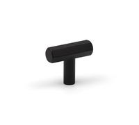 Matt Black Hexagon T-Bar Pull Cabinet Knob 40mm Upcycle Refurbish