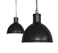 Matt Black Industrial Hallway Hanging Ceiling Pendant Light Breakfast Bar Lighting - Wardour - Soho Lighting