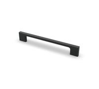Matt Black Kitchen Cabinet Handle - Modern Door Drawer Pull - 192mm Centre - Pack Of 4 - Hettich Prodecor Belluno