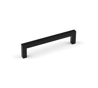 Matt Black Kitchen Cupboard Squared Handle Pull with 128mm Centres