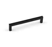 Matt Black Kitchen Cupboard Squared Handle Pull with 160mm Centres