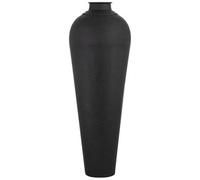 Hill Interiors Large Hammered Vase with Lid - Metal - L40 x W40 x H103 cm - Matt Black