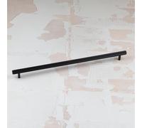 Matt Black Reeded Kitchen Cupboard Handle 320mm Hole Centre 10 Pack Anthracite Cabinet Drawer Pull