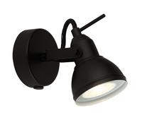 Matt Black Single Lamp Adjustable Vintage Spot Light 130mm
