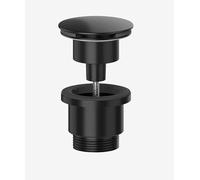 Matt Black Universal Clicker Basin Waste, 1 1/4 inch, 60mm Flange