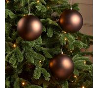 Matt Brown Safari Nights Christmas Bauble Set, Pack Of 3