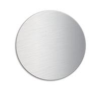 Matt brushed Stainless steel round 100 mm in diameter