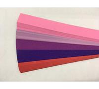 Matt Collection, Pink pack2 Iris Folding Strips 5X Mixed Colours DeeCraft