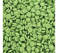 Matt confetti cupcake sprinkles (50g). 3mm vegan, natural and bake stable Birthday cake decorations for home baking. Edible toppers for funfetti cakes, doughnuts, cookies and ice cream. (Green)