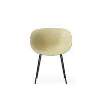 Matt Dining Chair With Armrests Black/Steel/Hemp