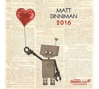 Matt Dinniman 2016 - Mini Grid Calendar - illustrations - 17.5 x 17.5cm