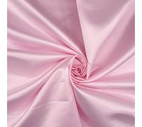 Matt Finish Duchess Satin Fabric Bridal Prom Dress Craft Back Crepe Fabric 60'' Sold by Metre (Baby Pink)