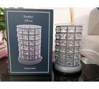Matt Grey & Crystal Electric Wax Melt Warmer 3D Aroma Touch Lamp