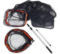 MATT HAYES ADVENTURE - 3m KEEP NET & Matching LANDING NET Set - 1.8m Telescopic Aluminium Pole Handle & Bank Stick for Coarse Match Fishing (55cm x 45cm x 30cm) Fish Safe Black 3-4mm Mesh [99-8029]