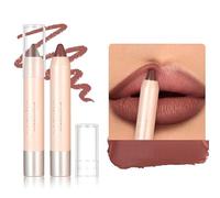 Matt Lipsticks Long Lasting - Velvet Nude Lipstick Stick Crayon, Stay on Lipstick 24 Hours Long Lasting for Women, Waterproof Makeup Lipsticks Pencil(4#)