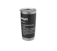 Matt Name Definition Dictionary Stainless Steel Insulated Tumbler