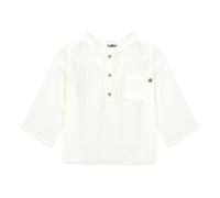 Matt Organic Cotton Muslin Kurta Shirt Ecru 6 months