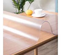 Matt PVC Table Foil 1.5/2/3mm Transparent Tablecloth with Smooth SurfaceTable Protector for Dining & Events (2mm 40×160cm)