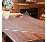 Matt PVC Tablecloth 2mm Thick Transparent & Smooth SurfaceTable Protector for Dining & Events Size 60×110cm Ideal for Home & Parties