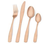 Matt Rosegold Cutlery Set, Bettlife 16-Piece Tableware Set Stainless Steel Flatware Silverware Set with Copper Knife and Fork Set, Service for 4, Dishwasher Safe, Easy Clean & Hold