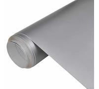 vidaXL Matt Silver Car Film Wrap Sticker Sheet 1x1.5m - PVC - Adhesive Vinyl - Vehicle Interior/Exterior Decor & Protection