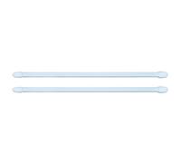 Matt White Extendable Curtain Pole Pack, (L)700mm-1000mm (Dia)9mm