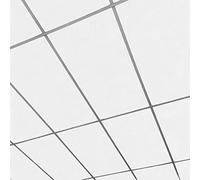 Matt White Suspended Vinyl PVC Gypsum Laminated Tiles Board 1195mm x 595mm x 7mm Easyclean & Wipeable for 1200mm x 600mm Suspension Grid