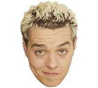 Matt Willis (Blonde Hair) Celebrity Mask, Flat Card Face, Fancy Dress Mask