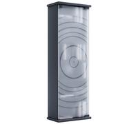 (Matt, Wood) Wood CD DVD Stand Shelf Glass Door Tilano M