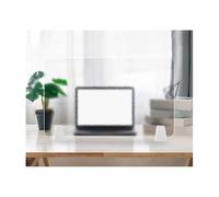Matte Acrylic Desk Divider Removable Privacy Screen with Clips Portable Office Partition for Workstations Ideal for Call Centers and Home Offices Translucent Separation Panel