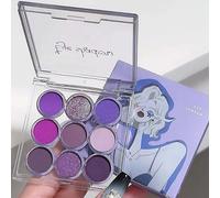 Matte and Shimmer Eyeshadow Palette in Stunning Violet Hues for Women. Highly Pigmented and Waterproof, Long-lasting Blendable Shades for a Dreamy Look - Perfect Makeup Kit for Any Occasion
