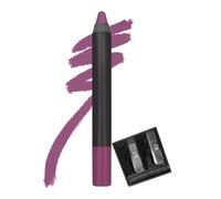 Matte As Hell Crayon Lipstick for Women - 15 Stephanie Plum (2.8gm) | Velvety Matte Finish | Up to 8+ Hour Wear | Intense Color Payoff | Includes Sharpener
