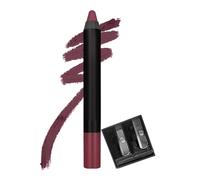 Matte As Hell Crayon Lipstick for Women - 25 Lily Aldrin (2.8gm) | Velvety Matte Finish | Up to 8+ Hour Wear | Intense Pigment | Free Sharpener Included