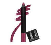 Matte As Hell Crayon Lipstick for Women - 32 Miss Rosa (2.8gm) | Bold Matte Finish | Up to 8+ Hour Wear | Intense Pigmentation | Includes Sharpener