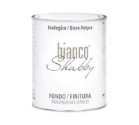 bianco Shabby - Transparent Matte Base & Topcoat for Chalk Paint - Shabby Chic Style - Ultra Matte Protective Finish (1 L)