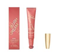 Matte Beauty Cream Blusher Stick for Mature Skin, Creamy Long-Lasting Blush with Smooth Soft-Focus Finish, Travel-Friendly Cushion Applicator, Face Cheeks Make Up Blush (Berry Shades)