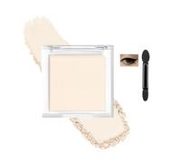 Matte Beige Single Eyeshadow - High Pigment, Long-Lasting Waterproof Pressed Powder, Smooth Blendable Formula with Brush, Hypoallergenic Eye Shadow for Mature & Sensitive Skin