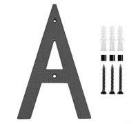 Matte Black 12 Inch House Numbers Built from Weather-Resistant ABS for Consistent Readability on Entry Points and Property Boundaries (A)