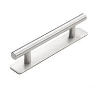 Matte Black Aluminum Alloy Door Handle for Sliding Doors | No Drilling Required Modern Lever Pull Knob for Large Exposed Glass Patio Entry | Easy Install(B)