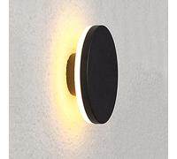 Matte Black Aluminum Facade Wall Sconces, Modern 10W LED Lighting Wall Light, IP55 Sealed Waterproof Dustproof, Outdoor Creative Light Thin Wall Hanging Lights for Courtyard, Garage
