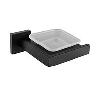 Matte Black Bathroom Accessory Set Wall Mounted Stainless Steel Hook Toilet Paper Holder Double Towel Bar Kitchen Accessories Stylish & Durable Bath Essentials