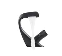 Matte Black Bathroom Faucet G1/2 Basin Mixer Tap Modern Single Handle Brass Sink Faucet Elegant Crane Design for Home & Caravan Sinks