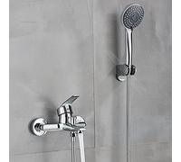 Matte Black Bathroom Shower Faucet Bath Faucet Mixer Tap ABS Hand Shower Set Wall Mount Black Shower Control Valve Taps,Black Full Set A,Rome Full Set B,Chrome Full Set a
