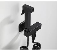 Matte Black Bidet Shower Solid Brass Handheld Sprayer for Toilet Single Cold Water Anal Corner Valve Faucets(FXF01-B)