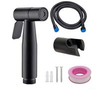 Matte Black Bidet Toilet Spray with 150cm Stainless Steel Hose, G1/2 Connector for Home Use, Compatible with Most Shower Systems(6#)