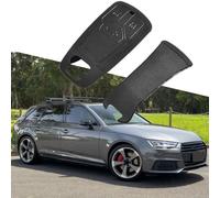 Matte Black Car Key Cover Case for A4 B9, A5, For Q5, For Q5 Sportback, S4, S5, SQ5, (3-Button Keys) - Scratch & Fingerprint Resist