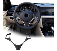 Matte Black Car Steering Wheel Decoration Frame Trim for BMW 1 3 Series E82 E87 E90 E92 E93 Steering Wheel Button Frame Cover for BMW X1 E84