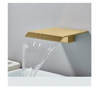 Matte Black Chrome Bathroom Faucet Wall Mounted Waterfall Basin Faucets Washing Basin Taps Hot & Cold Water Mixer Tap(Color:Chrome A)