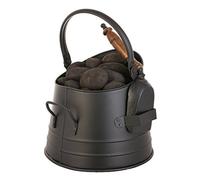 Matte Black Coal Bucket Fireside Scuttle Bucket with Shovel